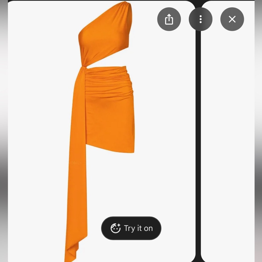 Baobab orange cutout mini dress - Picture 4 of 5